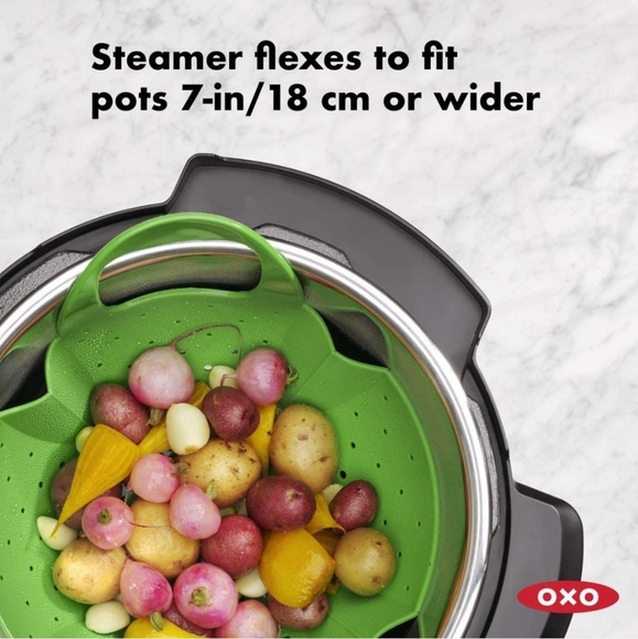 Bundle of 3 OXO SoftWorks Silicone Steamers - green - Picture 7 of 12